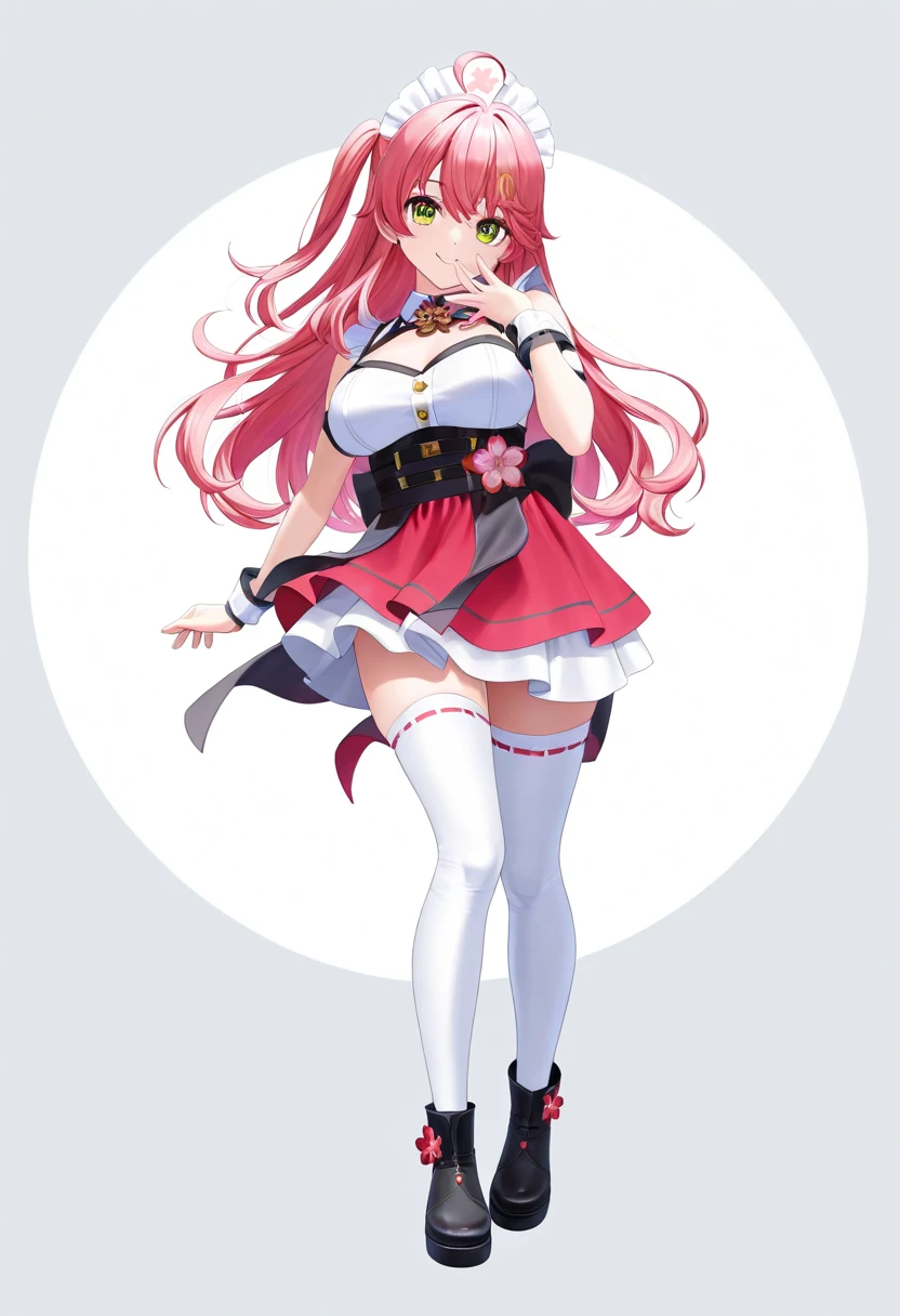 anime,arms behind back, full body, white background,<lora:ririko-000007:1>