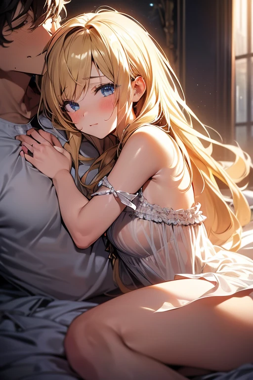 The woman is pushed down on a large bed and naked men put their dicks into her pussy and ejaculate a lot, rape her, groping her all over, gang-raping her, and a lot of semen overflows from her pussy.、((Highest quality)), ((masterpiece)), (detailed), (Perfect Face)、The woman is a Vietnamese thai woman, wearing a gorgeous and glittering ao dai, a traditional Vietnamese dress with gold embroidery, a gorgeous hair ornament, gorgeous jeweled accessories and an engagement ring, and is in a city in Vietnam.、The woman is an elegant Thai lady with green eyes and medium-long blonde hair. She is a Vietnamese Thai lady wearing an Ao Dai.