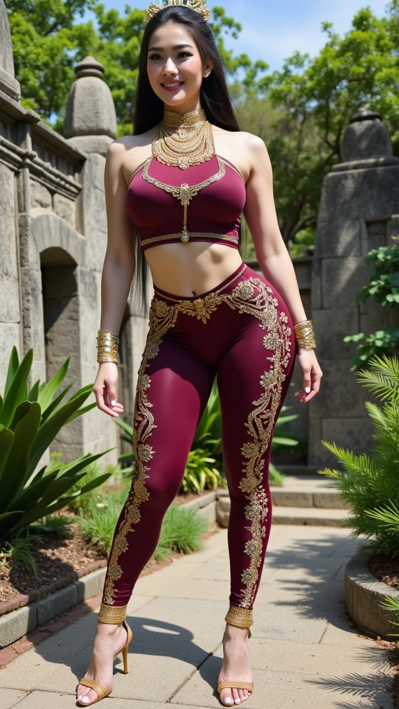 (m1n1jello:0.6), crop top, sweatpants, muscular, wide hips, large breasts, thick thighs, standing, close shoot, from below, in a garden, slim, slender, looking at viewer, (masterpiece), (best quality:1.2), absurdres, intricate details, (highly detailed skin:1.2),, photorealistic, beautiful women, best quality, (masterpiece:1.3), closed mouth,(highly detailed face:1.3), perfect face, full lips, full body view,
Base Negative 2.0,,jewelry