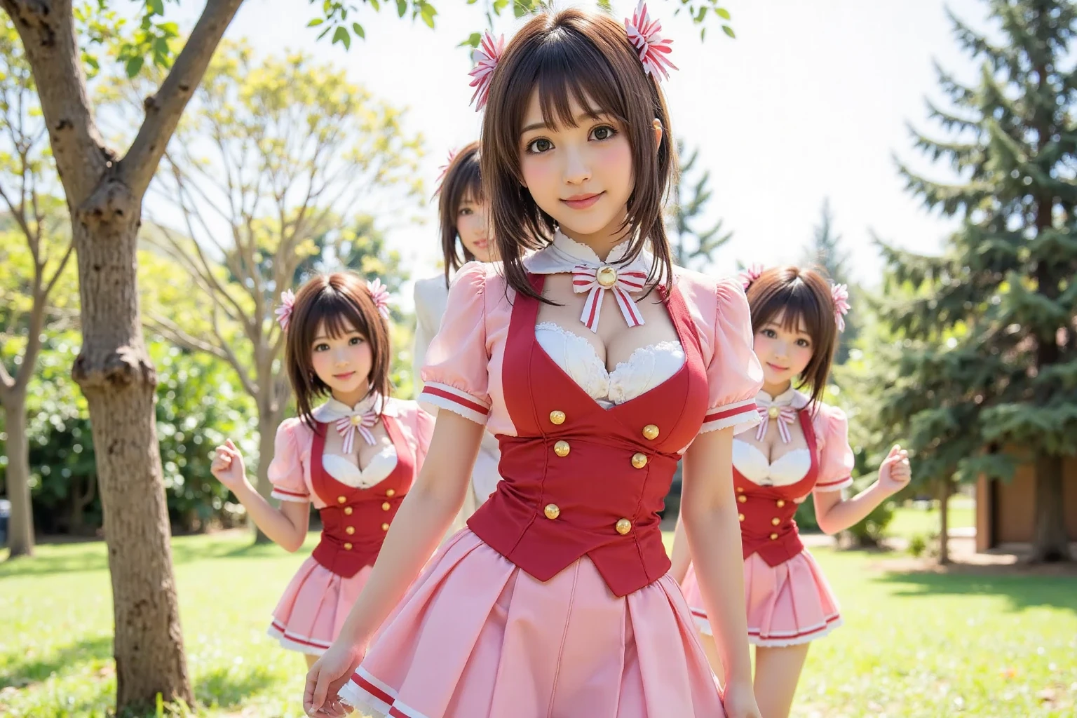 Magazine Cover:1.3、(Beautiful 9 year old Japanese female town Street in Summer,All are under 90cm tall:2.0、Spread your legs、squat、(Squat:1.3)、Showing off pussy:1.3), Cute face,(8K、Raw photography、Highest quality、masterpiece:1.2),(Black-haired、Curly Hair、ponytail:1.7),View Audience,Viewed from the front,erotic,(Super Sentai Series、She is wearing a red Pretty Cure costume.:1.6)、Small breasts:1.3、Thin chest、Small nipples、Slim figure、Ultra-high resolution,beautiful,beautiful 顔,(alone, alone、 background:1.9),whole bodyボディー,、(black eye、Japanese women: 1.3),(Photorealistic:1.37)、Photon Mapping,reality、(Baby-faced and cute: 1.3)、(Cute Smile: 1.7)、Radio City、Physically Based Rendering、Depth of field rally background、photograph, (I can see your knees,Thigh close-up、The blue skirt is too short、Spread your legs、Showing off pussy:1.3),whole body、Super quality(((There are many adult Yakuza men around the girl.:1.5)))、whole body撮影、、Full Body、From below、Put your hands behind your head