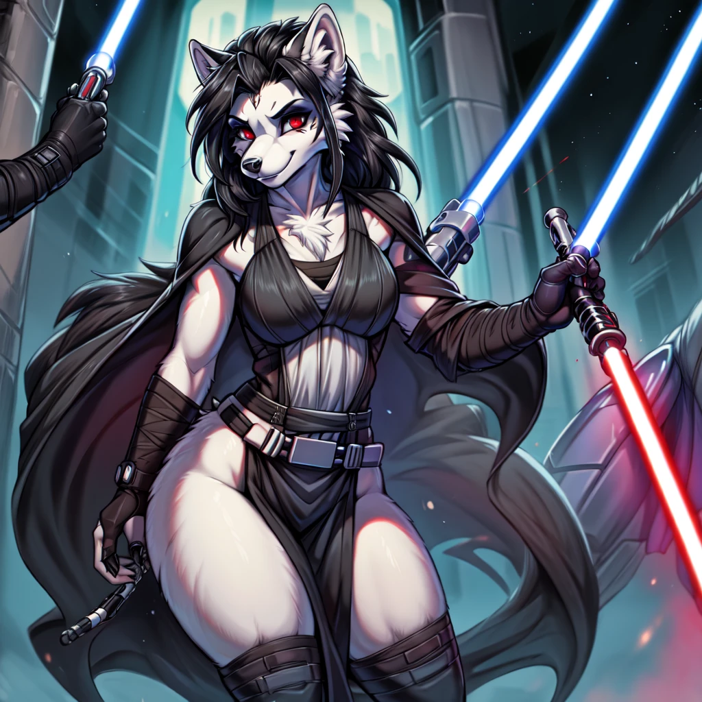 mature female, ninja, (shihouin yoruichi), purple hair, dark skin, yellow eyes, cat ears, small breasts, flat stomach, slim waist, large hips, thick thighs, on all fours, seductive face, dark wood background, moonlight, beautiful shadow and lighting, (jumping in front of the moon), mesmerising full moon