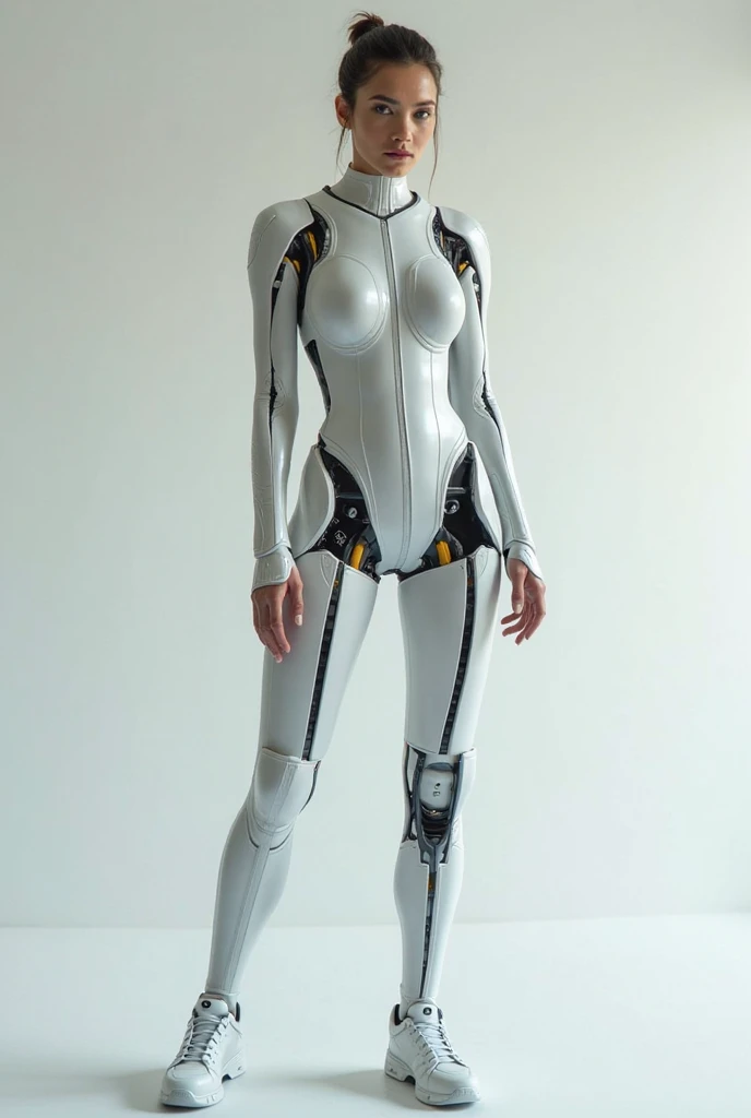 Perfect Female Face, Female Robot, Ceramic Silhouette, Robot, Robot Parts, Cable, Microchip, Lace, Bare Spine, Bare Bones, Exexoskeleton, Broken Parts, Bare Internal Organs, Broken Body, Full Body, Full Body, Asian Female Face, Beauty, Clean Face, Full Face, Fine Face, Lush Hair, Long Thighs, Long Calves, Wedge Boots: 0.65, Platform Boots: 0.65, Platform Boots: 0.65, On the Bed, Inside the Bedroom, Studio Soft Light, Edge Light, Very Delicate, Elegant , cyberpunk, surrealism, anatomy, 3d rendering, octane rendering, HR Giger style, 8k, best quality, illustration, very detailed, CG, wallpaper, fidelity, stunning, fine detail, masterpiece, best quality, official art, absurd, 150 mm