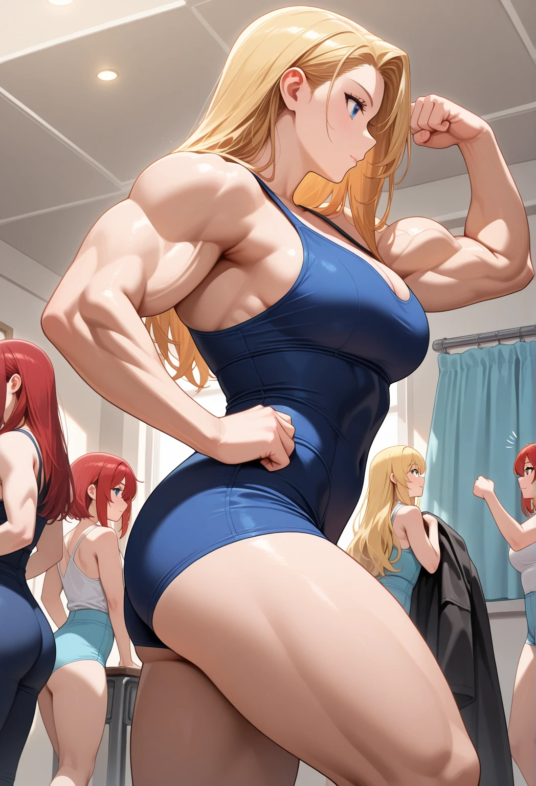 very_beautiful_woman feminine_face very_long_legs very_big_breasts nordic_blonde_warrior giant_breasts bodybuilder_muscles flexing swollen_veins perfect_body, curvy_muscles, in love, pectorales_intimidantes, (pechos_grandes: 4), (pechos_gigantes: 4), (disproportionate_big_breasts: 4), giant muscles, ultraviolent muscles, músculos_enormes más_pechos_que_músculos, full body using up to 6/7 centered screen width,