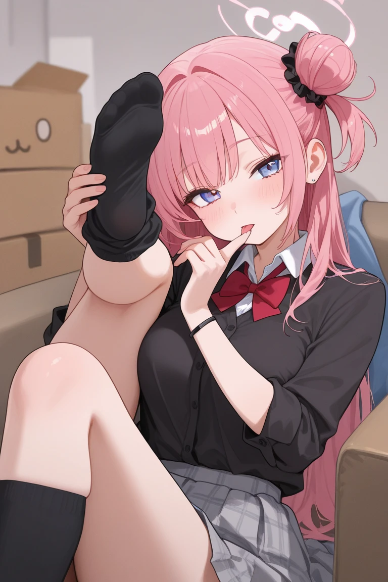 Young girl with pink hair, long twintail hairstyle, small bushy eyebrows, wearing gothic lolita clothes, lolicon (Zankuro) drawing style by zankuro artist, Zancrow style, image uploaded in R34, walking in the mall, flirty smile , suddenly having sex in public, ((doggy style sex)), ((public sex in a restaurant)) naked ass in the male crotch, perfect anatomy