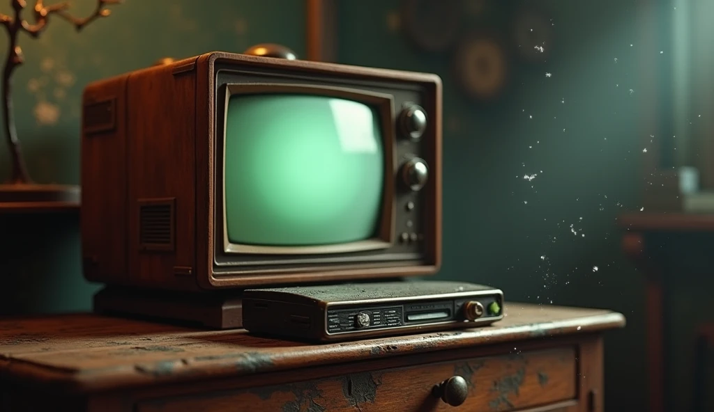 create an old TV on its side with social networks inside 