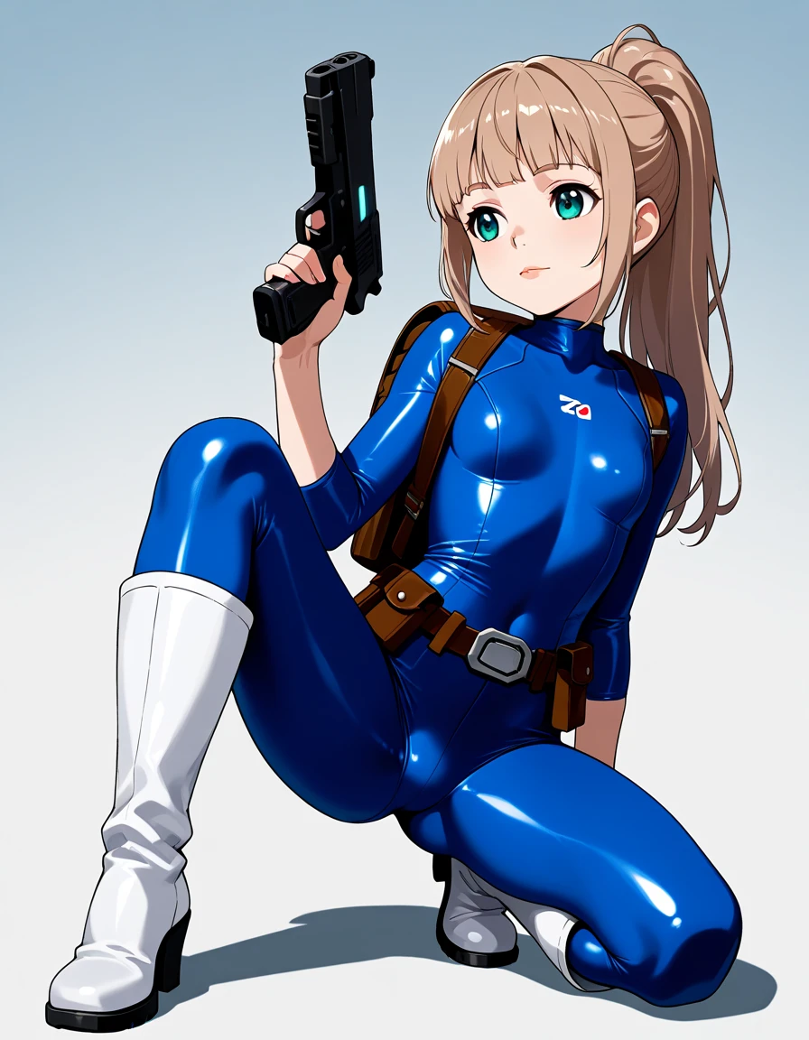 masterpiece, best quality, <lora:TFM_Marie_Rose:0.8>,TFMmarie, police costume, police hat, police gun,