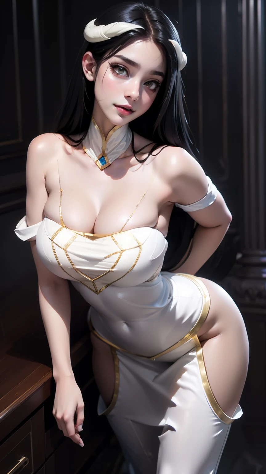 unparalleled masterpiece, ultra realistic 8k CG, perfect artwork, ((perfect female figure)), female, milf, ow waist, looking at viewer, seductive posture, sexy pose,luring, clean, beautiful face, pure face, pale skin, large breasts, expoasts, naked breasssing breup agawindow, divine god(shiny skin)), (((skindentation))), lace, lace trim, short lace-trimmed black skirt, delicate pattern, intricate detail, (rich:1.4), prestige, gorgeous, luxury, royal palace, jewelry, gem, gold, silver, diamond, glint, sapphire, ruby, emerald, pearl, amber, obsidian tifa lockhart, red eyes, black hair, long hair, (((sweating)))