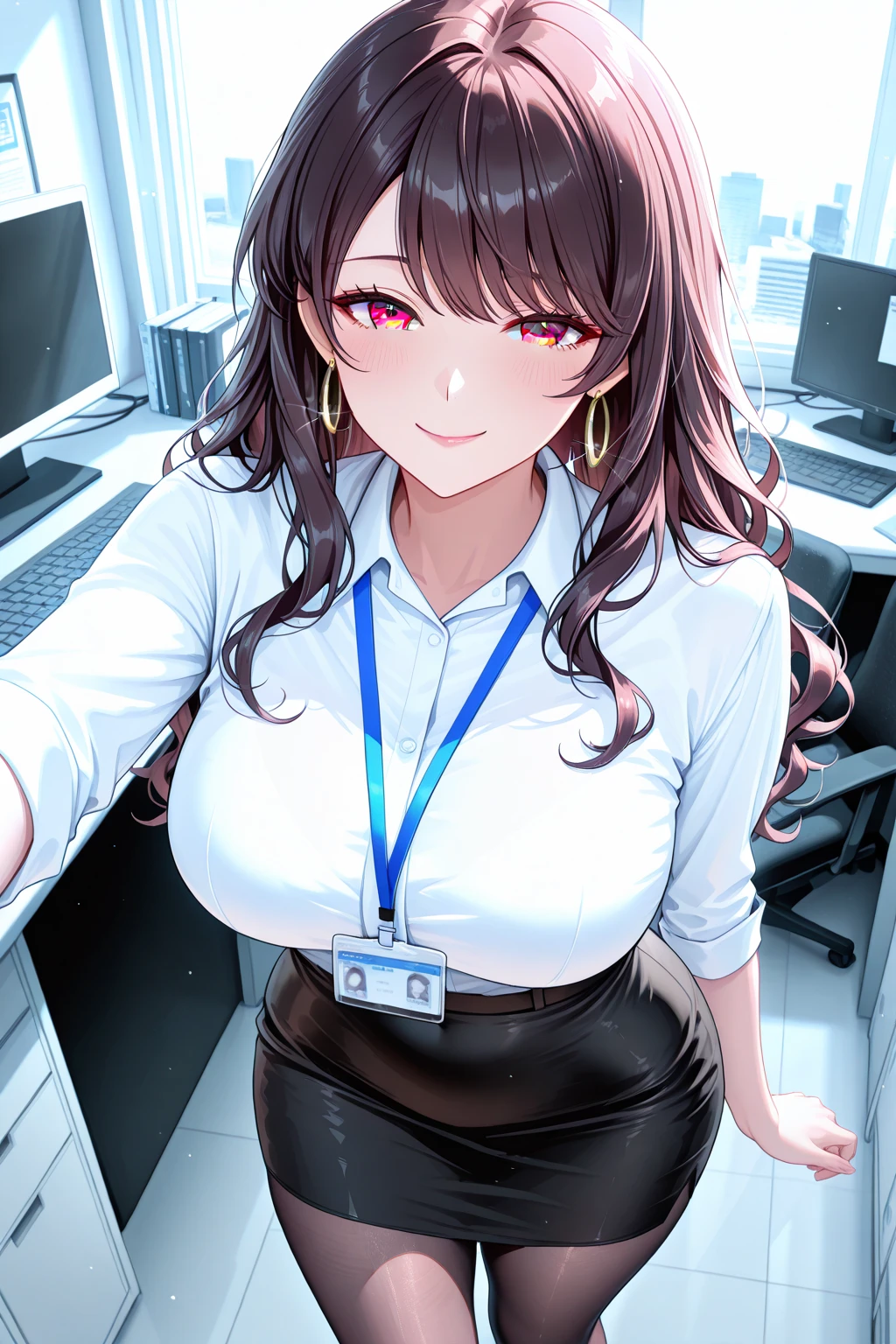 master piece , best quality , ultra detailed , woman , beautiful eyes , kawaii , cute , (sketch)1.5,(official art)1.4,(anime style)1.3,(breasts rest on computer table)1.4,(office lady)1.4,(computer office room)1.3, (open shirts)1.3,(Bra with cute decorations)1.3,(thinking about the composition with her hand on her chin)1.3(consider)1.3,(long sleeve shirt),(office room)1.3,(open mouth)1.3,soft clean focus, realistic lighting and shading, (an extremely delicate and beautiful art)1.3, elegant,active angle,dynamism pose