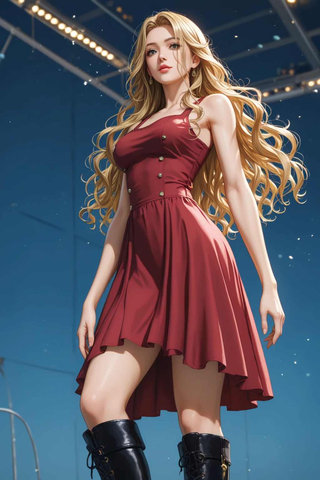 Photorealistic、Highest quality、Highest Resolution、Highest quality、8K、1人のBeautiful woman、Beautiful woman、Beautiful woman、hot、summer、smile、Smile、Upscaling、