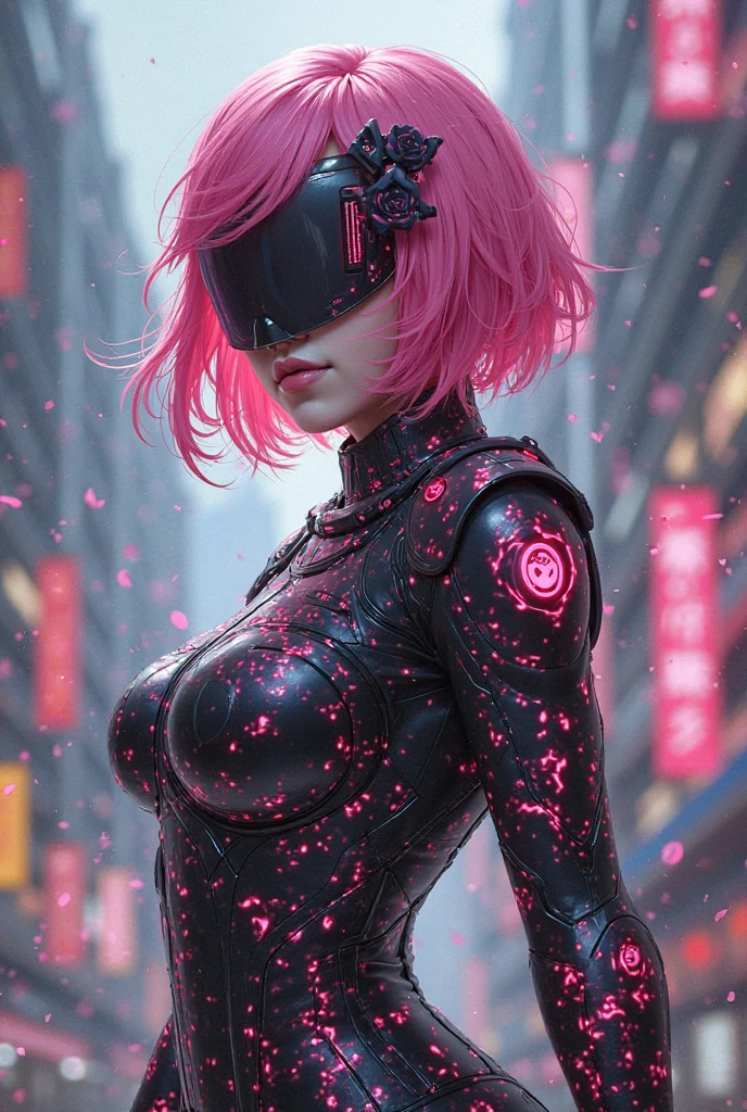 (ultra realistic,32k, masterpiece:1.2),(high detailed skin:1.1),( high quality:1.1),
1girl,pink hair, ponytail hair, bangs,Halloween Pu Plunge Dress, <lora:mdxk:0.7>Space,glowing,star \(sky\), , <lora:add_detail:0.79>,(huge breast:0.9),(looking at viewer, lying, from above:1.1),,
,(moody lighting:1.1), futuristic cityscape, towering skyscrapers, neon-lit streets, bustling hovercars