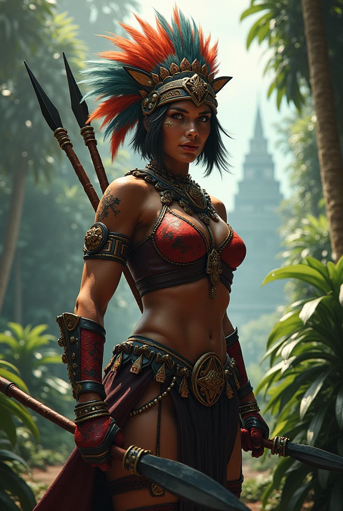 <lora:tikiai_v10:1> tikiai, heavy armor, fighting, shield, proportional eyes, (realistic:1.5), extremely detailed, hyper detailed, soft lighting, detailed background, extreme detail background, sharp details, beautiful face, symmetrical eyes, short red hair, short hair, red hair, green eyes, woman, high quality, (full body:1.3),