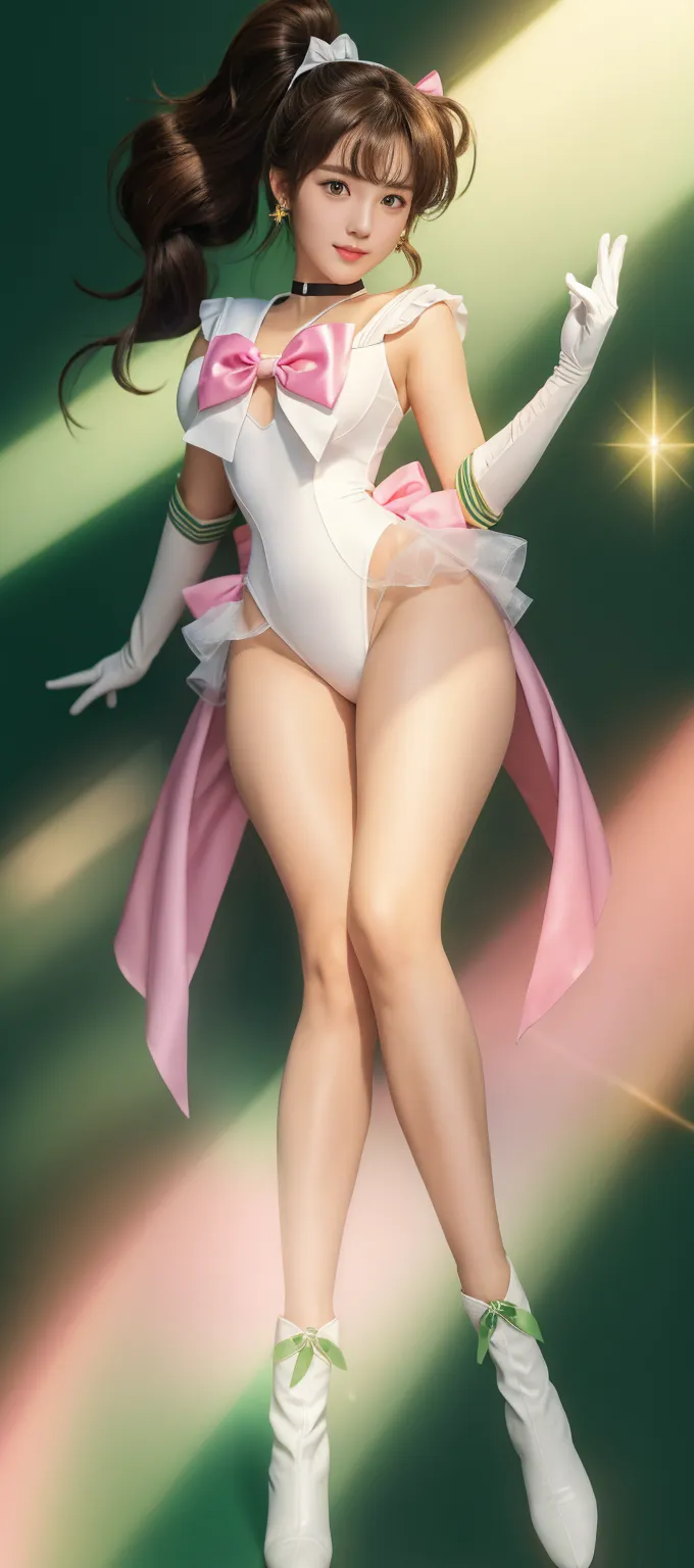 ((full body):1.5), ((1 woman only):1.2), wearing {((Sailor Moon costume, white with blue parts,, extremely tight on the body):1.2)}, has {extremely giant breasts} , {she has purple, short, mohawk hair, blue eyes}, she is looking at the viewer, {look of pure pleasure, expression of pure pleasure, {she is leaning against a pole, doing erotic poses for the viewer}, { Background: very fancy yacht ((full of people with different ethnicities and clothes):1.2)}, 16k, high quality, high detail, UHD