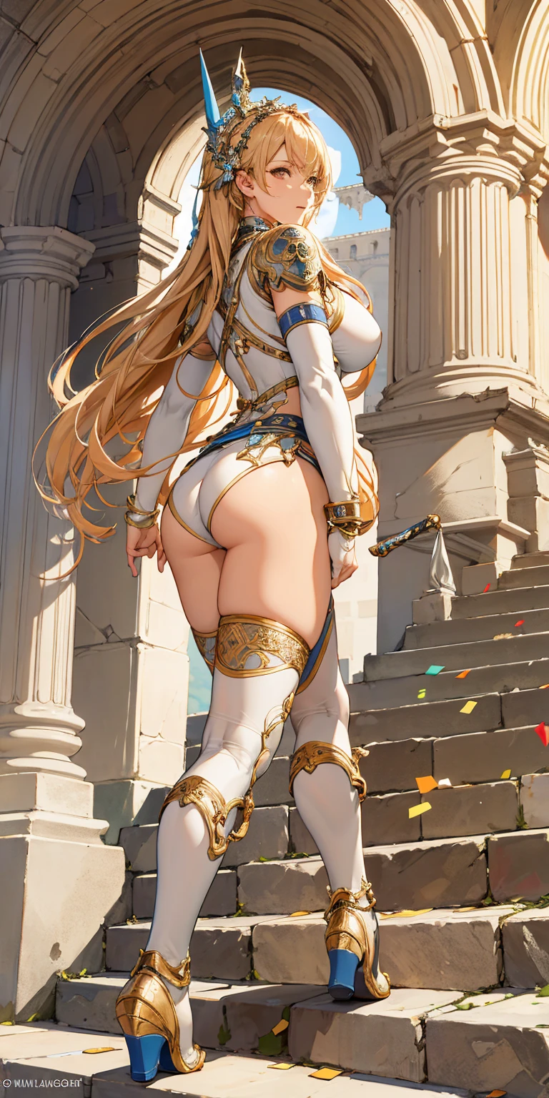 Super sexy centaur woman,The butt of a person is connected to the body of a horse,centaur horse,centaur,,Centaurs,Full body like,in a panoramic view,Faraway view,With a spear in his hand,Holding a long weapon in his hand,,Aggressive stance,Facing the camera, (Low-cut skinny white lace panties)),attack pose ((White crop top top:1.5) Vest with exposed neckline),Sexy long legs,Barefoot, Long hair, Gray hair, photorealestic, photography of, (A high resolution), (realisticlying:1.4), (very intricate), (exquisitedetails), highly detailed, A high resolution, Original,Full body photo,in a panoramic view, Extremely detailed 8k wallpaper, best qualtiy, 详细的脸, ultra - detailed, RAW photogr, realisticlying, (thigh gap:1.5)