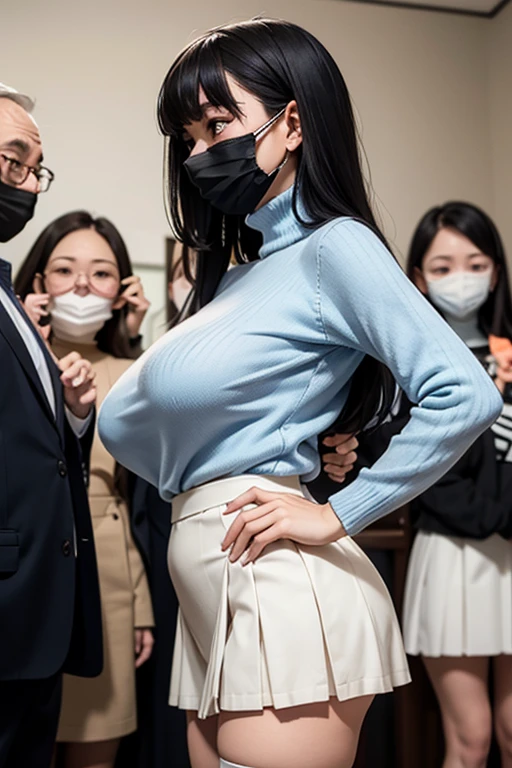 (((Very cute extreme exhibitionist high school girl wearing see-through shirt and bow tie on a crowded train))), (((The 90-year-old man in a tuxedo put his hand on her waist))), ((((, Bra-free)))), (((gigantic cleavage breasts :1.1))), ((Chopping, Naked of breast, Exposing the crotch, Expose lower abdomen, exhibitionists, Exposing shaved pubic hair)), Best quality at best, On the table, hyper HD, (realisticlying:1.4), RAW photogr, (perfect body type), (Slim:1.3), dynamicposes, (((Fully understand :0.9))), Alone, drooping chest, 校服, On a street, deep shading, unobtrusive, Cold light 12000K, beautiful detailed sky, Detailed Tokyo streets, Highly Detailed Face and Skin Textur, 詳細な目, photorealistic eye, 美丽詳細な目, (Realistic skin), Attractive, 超高分辨率, Surreal, The is very detailed, (((exhibitionists))), ((She was soaked)), (((She spilled milk on her chest and crotch))).
