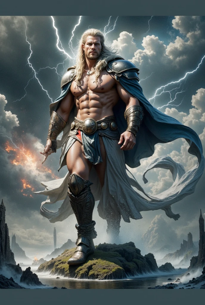 ((Best Quality)), ((Masterpiece)), (Detailed), image of Hades the Greek, (mythology: 1.2), (Majestic appearance: 1.1), loose beard and hair, muscular physique, Wearing a trident (The Realm of the Underworld: 1.1), (A powerful creature: 1.2), (Divine aura: 1.1), (domineering look: 1.1), 8K resolution, rocker, Rockstar,  glare, radiance, spectrum, titanium, Titan Warrior,  Strong WILL, Mighty strength, Energy, zipper, Salute, northern lights, mountains, bastion, TRON,