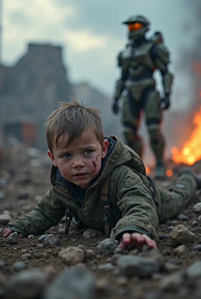 RAW photo, close-up portrait photo of a cute baby in wasteland clothes, nsfw:1.5, masterpiece, best quality, high quality, high definition, high quality textures, high quality shadows, high detail, beautiful detail, fine detail, extremely detailed computer graphics ,Detailed Textures,Realistic Faces,Realistic,Colorful,Delicate, Cinematic delicate face, Detailed beautiful tender eyes, Perfect facial proportions, High skin detail, skin detail, better four-finger-to-thumb ratio, arms under breasts, medium-sized breasts, wide hips, smooth belly, thin body, __fashion__, __hair__:1.3), __location__, no hands