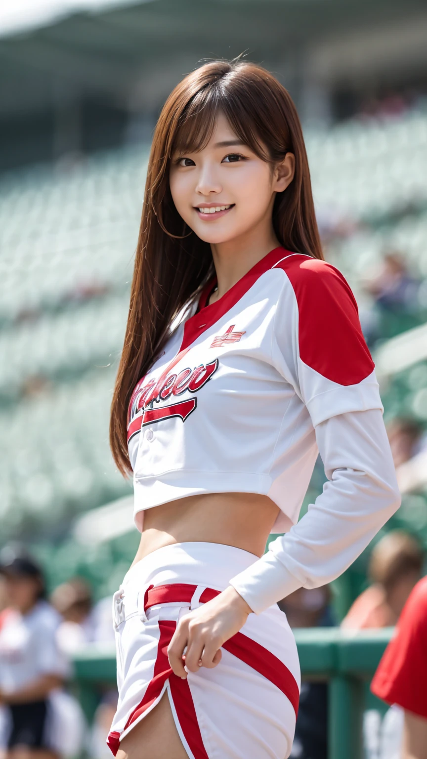 (highest quality、table top、8K、best image quality、Award-winning work)、one beautiful woman、Shining beautiful skin、(the most stylish red tracksuit:1.2)、(Opening the jersey zipper reveals a small cleavage:1.3)、(The most natural and perfect tracksuit:1.2)、Shining ultra-high definition skin、(accurate anatomy:1.2)、A gentle smile looking at me、(photo from the chest up:1.1)、(close up of face:1.05)、Standing gracefully、(Blurry high school ground background:1.2)、portrait photography、(draw softly and smoothly:1.1)、(very bright and vivid:1.1)、very romantic、光を受けてShining beautiful skin、(very bright and refreshing:1.1)、(the most detailed and perfect face:1.1)、(most detailed glowing eyes:1.1)、(beautiful and moisturized skin:1.1)、三つ編み