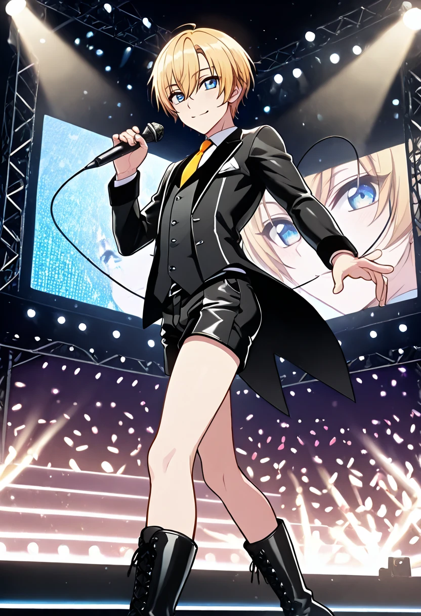 (FF xxii), 1 male, effeminate, Vaan wearing skirt and sucking on a plastic cone