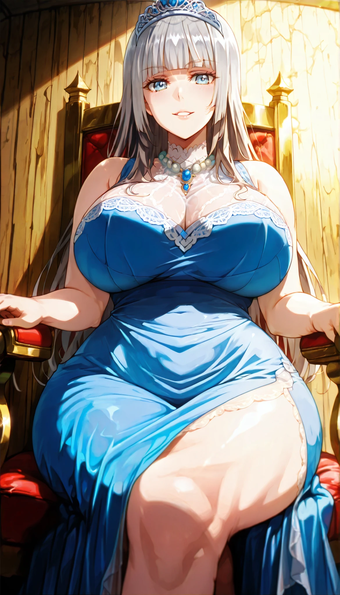 Irish girl, long black hair, cute smile face, puffy lips, painted lips, thick lips, wide hips, thick thighs, huge ass, craving lust face , enormous huge natural breasts, cleavage, mature mom, walking,Masterpiece,(Best Quality), (Super Detail),(Very Delicate and Beautiful),(Solo),((full body portrait)),full body,full body portrait,(detailed face and eyes),jewel-like beautiful eyes,((1 princess in a beautiful embroidery and jeweled rococo princess ballgown with voluminous full length hoop skirt)),((fantasy castle,outdoors,outside the castle)),((Crinoline,Long Train)),super detailed gorgeous princess ballgown with voluminous full length hoop skirt,jeweled Gorgeous rococo princess ballgown with long train,jeweled Gorgeous rococo princess ballgown with long train,gorgeous rococo princess ballgown with beautiful embroidery and jeweled,((large amount of straight hair,extremely voluminous Very Long straight Hair,Absolutely Long Straight Hair)),(((very gigantic boobs,cleavage))),long_gloves,extremely gorgeousfull hair ornament,bling-bling extremely gorgeousfull jeweled tiara,luxurious jewelry,full body portrait, blue dress, bustle dress