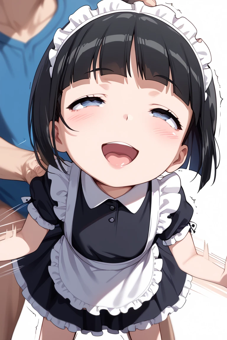 Beautiful girl at ,Japanese,,,Small and slim,Flat Chest,Small breasts,Baby Face,Small face,Black Hair,Twin tails,middle School girls,negligee,lingerie,Blindfold,Tie hands behind back,first round,fellatio,open mouth,cum on tongue,Kneeling and sitting,Beautiful and detailed anime art,First-person view,A mischievous smile