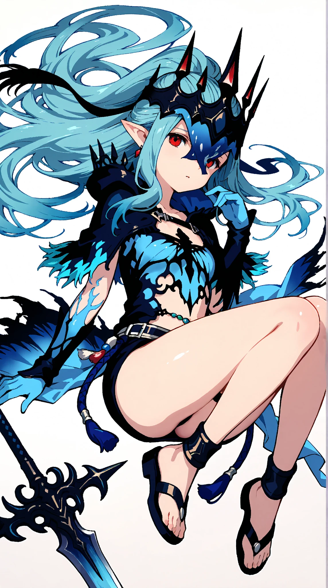 ((Highest quality)), ((masterpiece)), ((detailed)),(nsfw)
black dragon (long black penis) cum in pussy love
((In Arknights Style)) Black Knee High 黒shorts
bluehair,Red Eye,Snakes,Long Hair,
(xenosexual rape) (Giant Dragon)(Hot and glowing skin)
Ecstasy face Wet and see-through One Girl