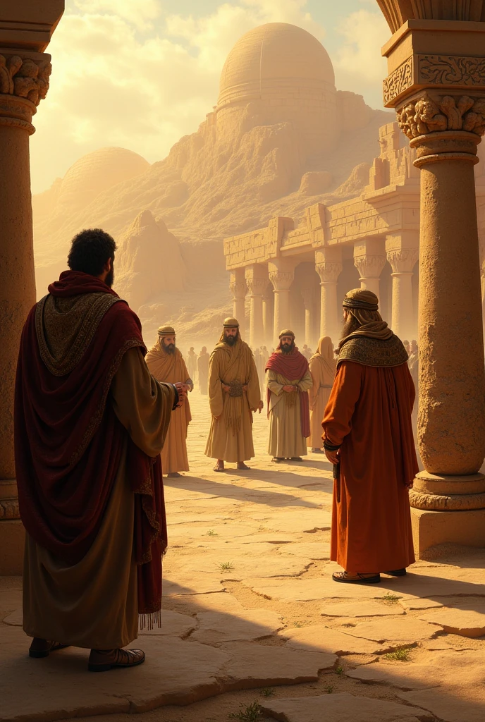 The ark containing Moses, peace be upon him, passed by Pharaoh's palace, where Pharaoh's wife, Asiya, found it. She felt maternal feelings toward him and said to Pharaoh, "He is a comfort to me and to you. Do not kill him." Pharaoh was angry, but he complied with his wife and kept Moses in the palace. 