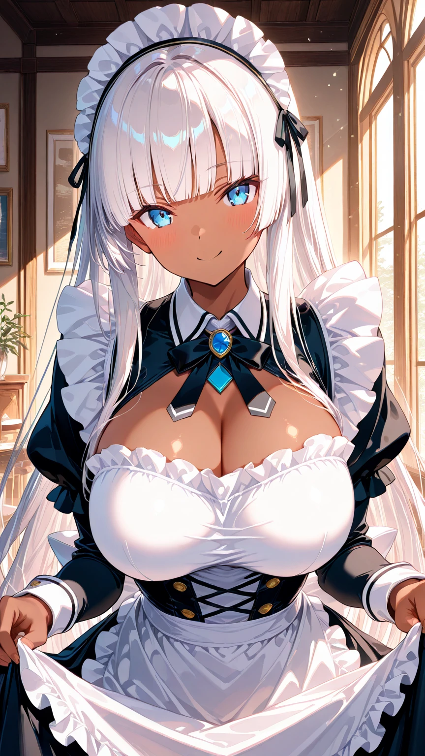 Meisterwerk, (realistisch), high-res, hochdetailliert, kompliziert, Beautiful women, rote Haare, blaue Augen, Sommersprossen, detailliertes Gesicht, maid outfit, looking at viewer, showing panties, smile, roped, tied up, bondage, in cafe, liftet skirt, white panties, coconut, cat girl,