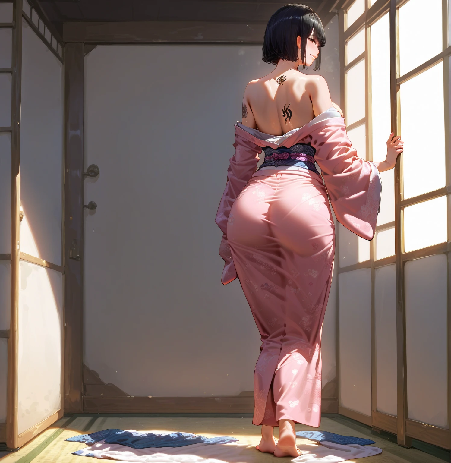 (photorealism:1.2),
Japanese mom showing her fat ass