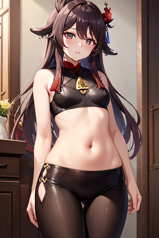 masutepiece,Best Quality,Ultra-detailed,High resolution,Unity 8k壁纸,super detailed skin,Cinematic lighting,Beautiful detailed eyes,Ideal ratio body proportions,(sagging breasts:1.4), bikini of, underboob, Small bikini,((slim)), Thin, an hourglass figure, Toned, Flat belly, (wide hips), (bear a child on the hip), micro bikini, thick thighs