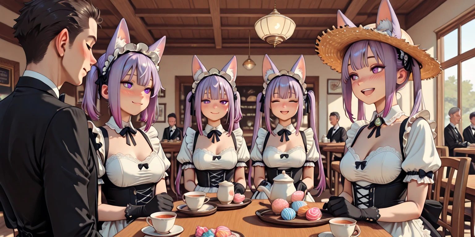 4 rabbits on the table