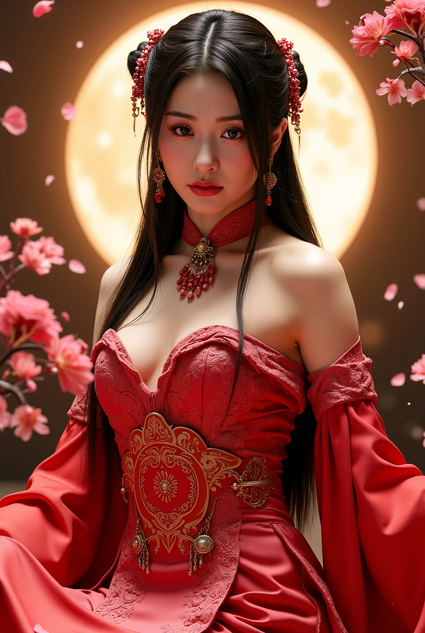 (Reality: 1.4), Super Detail, Ultra-high resolution，Pretty and beautiful, masterpiece, masterpiece, Best quality, Realistic rendering, Dispersed Posture Model, illusory, gorgeous, gorgeous, 1 Girl,  minghun, (Random Angle, Any posture, Random Action), Tyndall effect, Perfect lighting, Dramatic shadows, Luminescence, Long hair, around, Hanfu, Perfect proportion, Ribbon, luxurious,  Jewelry, gorgeous的, bracelet, hairpin, Hairpin, scroll,