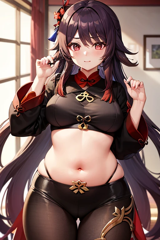((yor forger))), 1girl, solo, waifu, breasts,wide hips, thighs, fringe, earrings, (extremely detailed artwork), ((black hair)), ((pretty red eyes)), ((long black hair)), ((wearing a ornate gold headband)), ((style of Kimetsu No Yaiba))