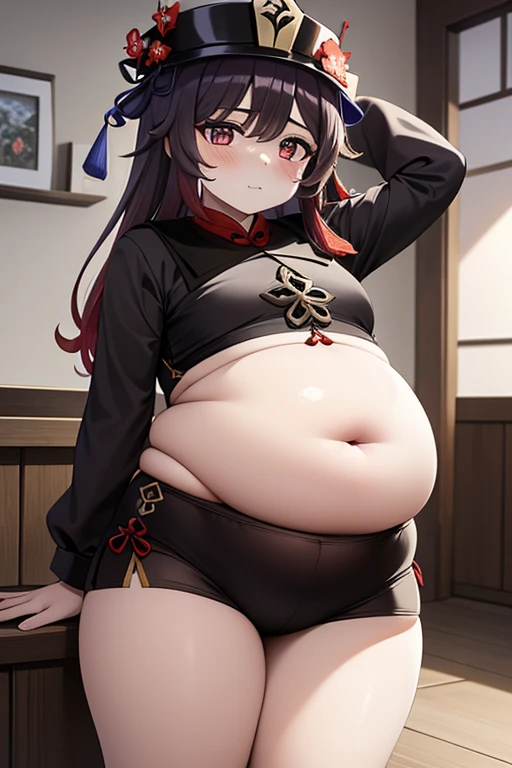 ery fat, large belly, big fat belly, fat belly, fat belly, huge, fat thighs, big stomach, overweight, thicc, chubby, chubby belly, shocked, fat, huge belly, obese, YunYun, Yunyun konosuba, Christmas, sweater, holiday, Christmas decorations, cookies,
