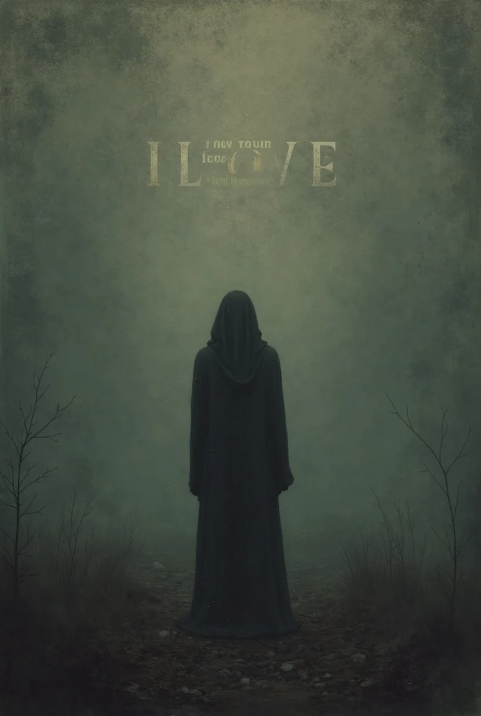 book poster that you think is for a romantic drama that is a bit sad, different in nature from the couple, with an atmosphere full of emotion and affection, and there is a little action, the title of the book is "Stay With me Mirela" because Mirela is a ghost and Ethan is a human