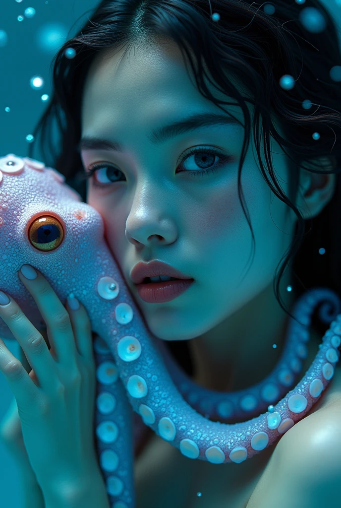 (best quality,4k,8k,highres,masterpiece:1.2),ultra-detailed,(realistic,photorealistic,photo-realistic:1.37),textured skin,woman,(looking at viewer:1.4),(koh_amberheard:1.3),beautiful detailed eyes,beautiful detailed lips,extremely detailed eyes and face,long eyelashes,(sparkling eyes),(delicate and fair skin),(charming smile:1.1),(cute dress:1.3),(in balloon animals pit:1.28),(inflatable octopus:1.5),(balloon-octopus:1.4),(octopus-balloon:1.4),(balloons:1.1),(inflatable tentacle:1.3),((tentacle pit)),((restrained)),glowing,enchanted forest,minimalistic lighting,ethereal,iridescent colors,organic shapes,captivating,soft focus,fairy tale-ish,quiet ambiance,mystical,((tpit)),((tentacles)). edgQuality, antiBlurV2, CR1.3