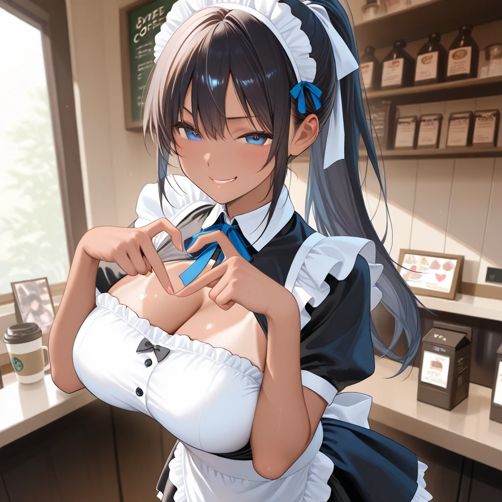 18 year old female, big double eyes, black ponytail, wearing a mask, Blue rubber gloves, school uniform, Performance: excited and excited, Covered in cum and fucked.

