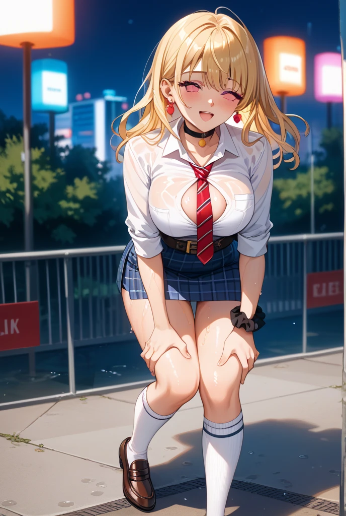 (nsfw),(realistic:1.3),masterpiece,(tanned skin),from below,ultra detailed,(navy checked skirt:1.5),(dress shirt,earring:1.5),penis in pussy,curvy,(aroused and happy:1.3),(trembling,drooling,open mouth:1.3),(sticking buttocks up,leaning on tree,bending forward,head down,buttocks up,creampie,vaginal penis,creampie,pov sex,doggy style:1.5),,(,in bush,outdoor,public park,at night,night sky:1.3),(tanned japanese gyaru,light brown hair:1.2),22 years old,(tareme:1.4),(curvy body:1.3),,sweaty,beautiful,