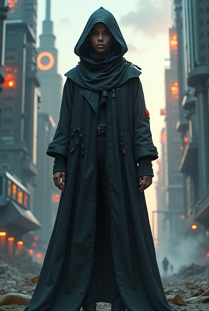 (Blue and Magenta), (Neon Cyberpunk Hijab: 1.5),(RAW Photos: 1.2), (Perfect Eyes: 1.5)),  (Photorealistic: 1.4), (Masterpieces: 1.3), (Best Quality: 1.4), Dreamy, (Detailed Eyes), (Detailed Facial Features), ( (8k:1.27), best quality, masterpiece, Hijab hair, ultra highres:1.2) Photo of Pretty woman (beautiful:1.1) (sci-fi woman:1.1), (Hijab cloak: 1.61) (Hijab leather Coat:1.21) intricate elegant, fantasy, detailed, ometric by greg rutkowski and alphonse mucha, gradient lighting