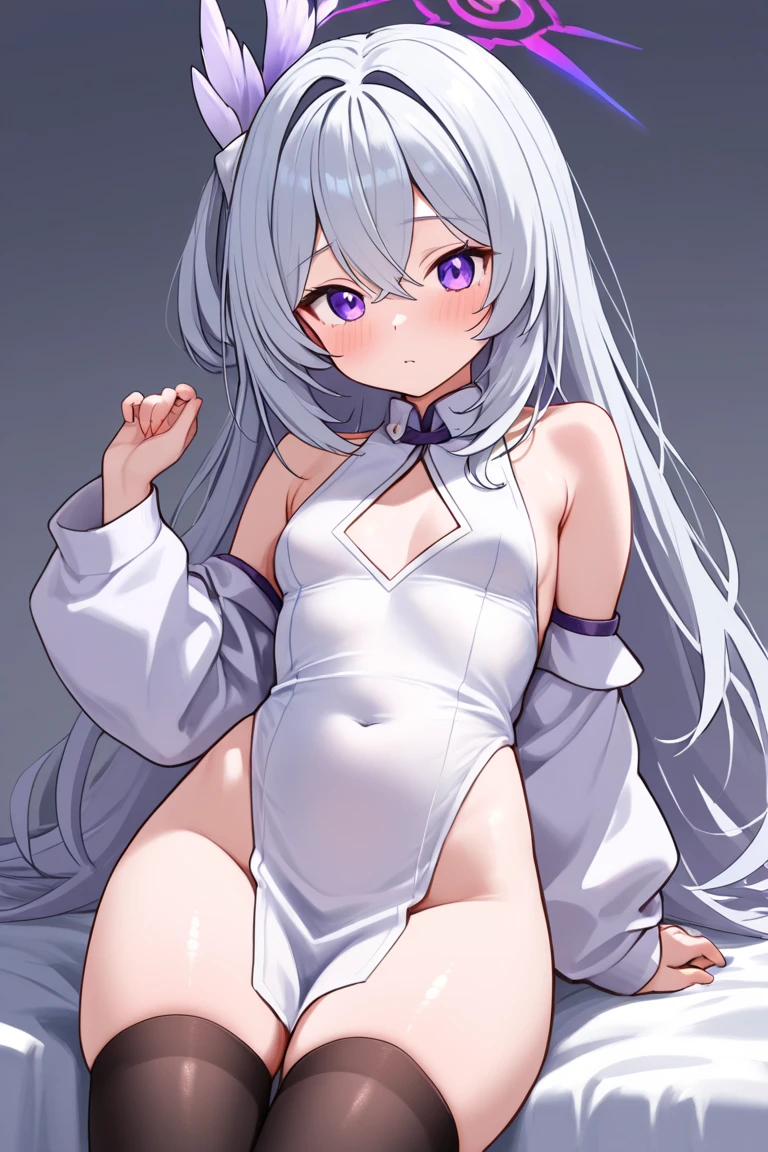 White and beautiful skin、Small nipples、hairless labia、Mega Chibi、Cute smile、