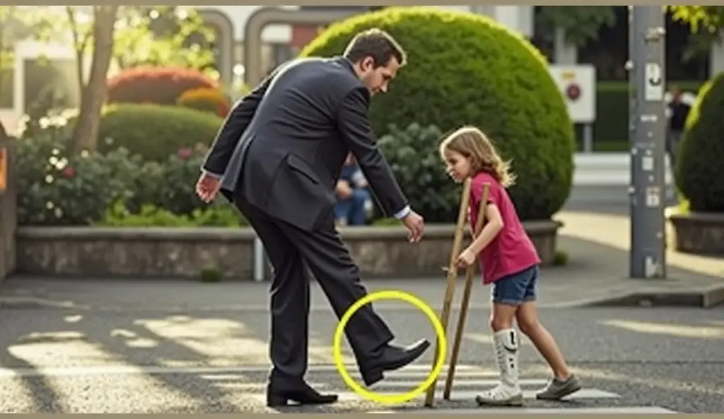 A man who has drawn a sword on a princess girl and the girl is kneeling on the ground