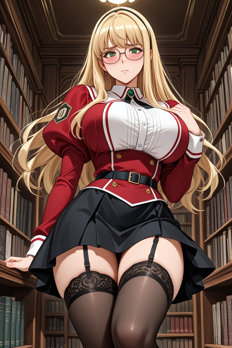 La mejor calidad, Obra maestra, sexy,pecho grande)), bitch, potitutre, mini microskirt  big breasts evil smile sexuality twin tails with reading glasses long hair brainwashed reading glasses long
