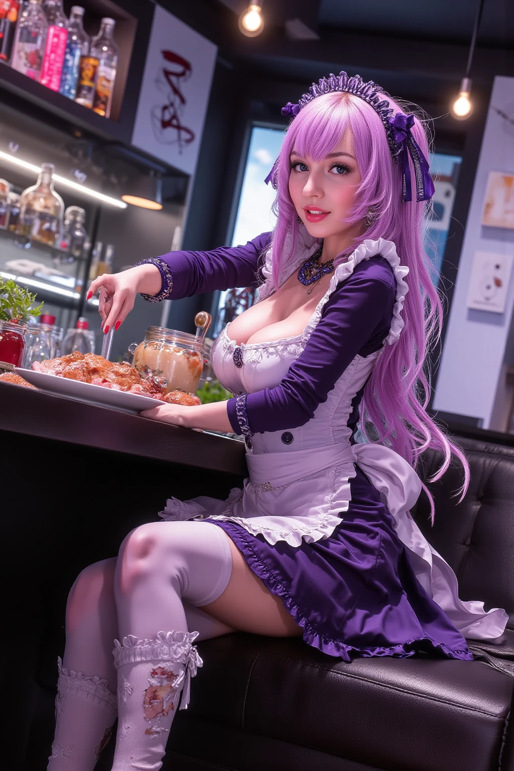 See-through Bunny Girl 3:4、See-through nipples 1:4、Overflowing breasts 1:4、Bread Chira 1:4、pantyhose/stockings、casino、Purple Hair