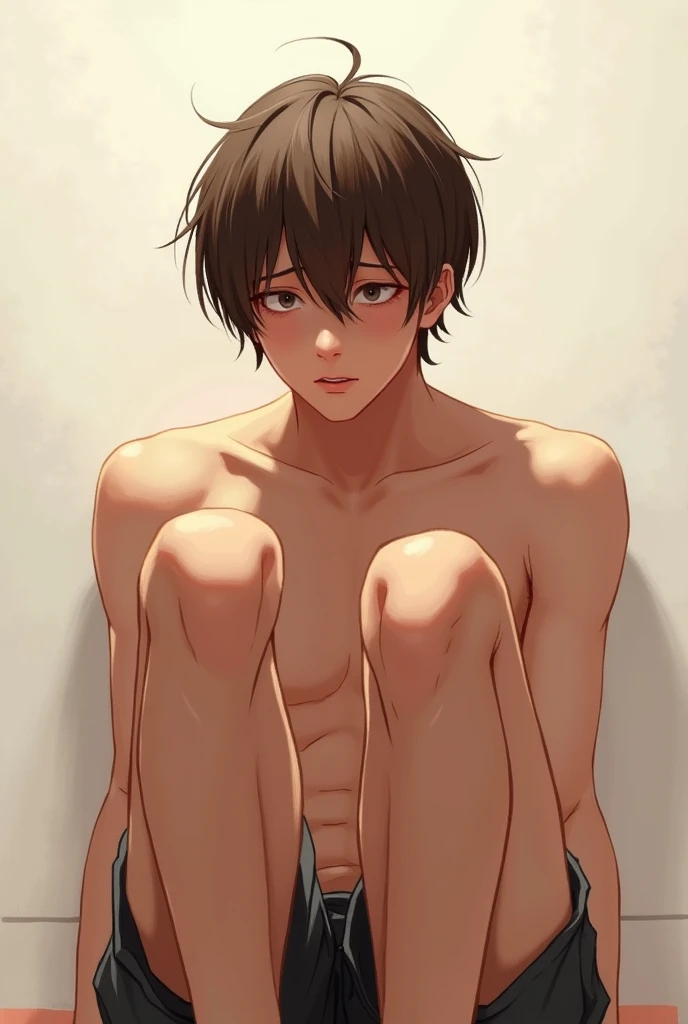 draw shinji(male) from evangelion as a nude porn start