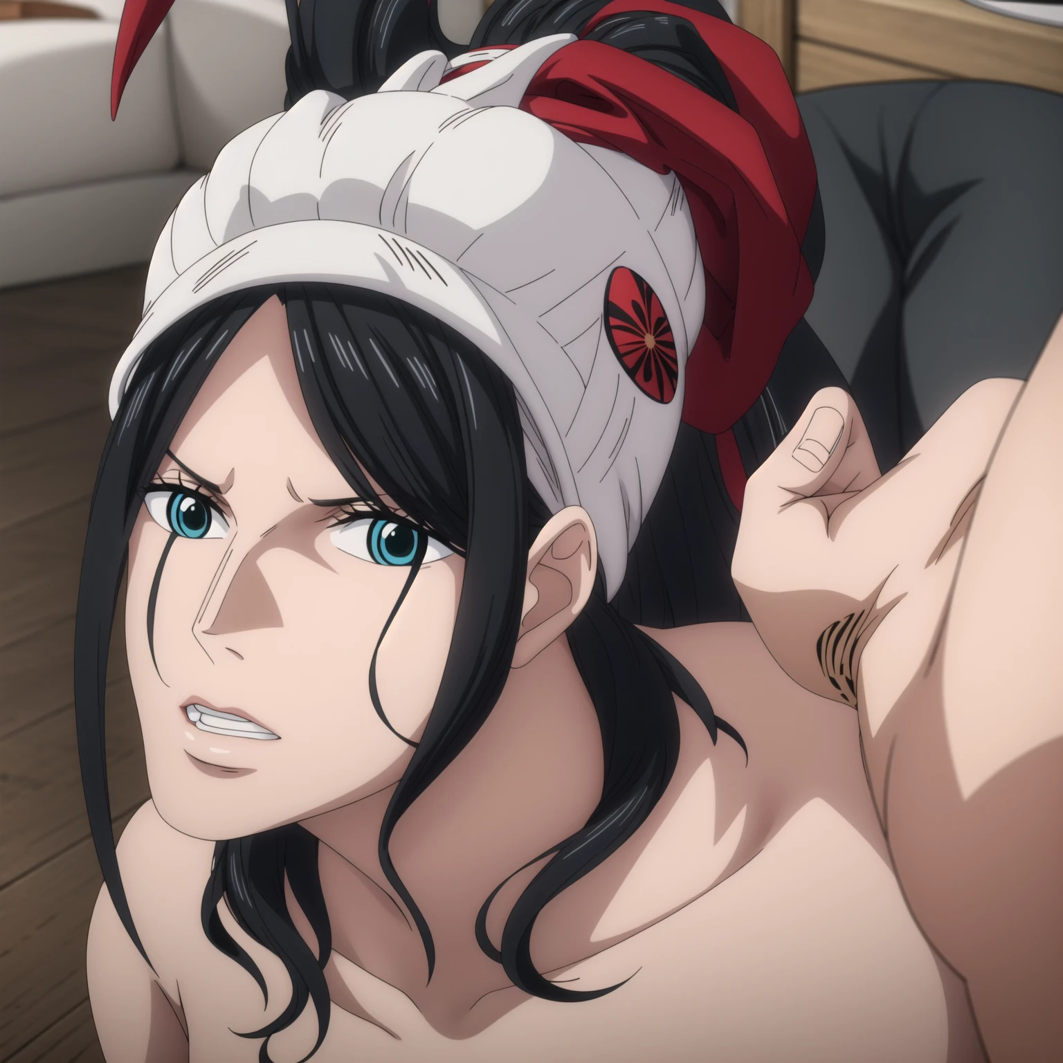 (high quality, Super detailed, 最high quality, Very detailed, beautiful, masterpiece),Facial realism,(((Super lewd face))),(Wakana Matsumoto:1.5),Vacuum blowjob,blush,Eyeball on top,Nose hook,(((Ultra-detailed mouth and nostrils))),ぶThick lips,Swollen lips,Kissing Face,(Cure happiness:1.5),One boy,1 big penis,hold to the root,(Brainwashed eyes:1.2),(Mature Woman:1.5,beautiful母:1.5),Wicked Smile, blush, I breathe,(Close your face:1.3),50 years old,Swollen lips, Painted lips, Thick lips, Kissing Face, Shiny skin,最high quality, 8k, 32k, masterpiece, Detailed face, Lip details, Fine Eyes, double eyelid,(Huge penis in mouth:1.5),:>=,(Sniff a lot:1.5),(Super strong、Super huge、Huge Nose:1.8,)(Ahegao:1.8), blush,Open your mouth, (Eyes Wide Open:1.6), tears, Sticking out tongue,Opening eyes with an expression of fear or anger,(Make a mean face:2.0),(Super Face Lift:1.5,Fisheye Lens:1.5,Lean back:1.5),(((灰色のBrainwashed eyes,Big eyes)))