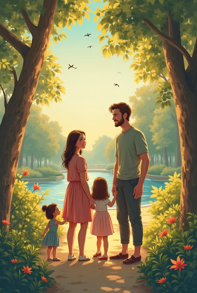 Family of 7, Husband, wife, three boys, toddler girl, baby girl, nature