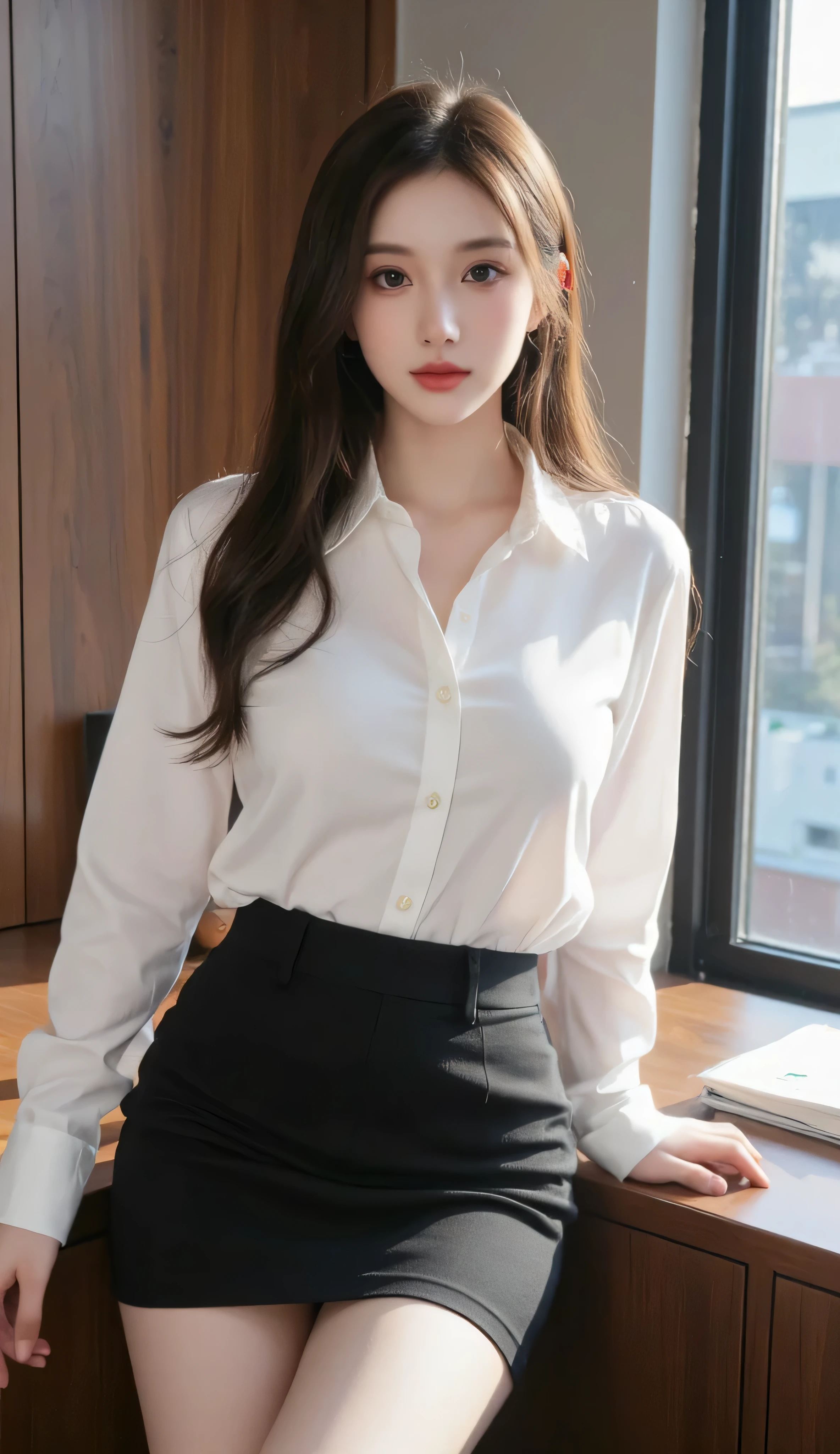 (One girl), beautiful, Great face and eyes, compensate, (Very detailedbeautiful顔), (Sexiest Looks), (beautiful big breasts:1.1), (Highest quality:1.4), (Super detailed), (Very detailed CG synthesis 8k wallpaper), Very detailed, RAW Photos, Professional photography, ((suit)), (Tight Skirt), (Open Business Shirt), Sitting, (Spread your legs：Lace panties：1.5), Outdoor, (Business district, City of night, illumination), (Night Sky), Depth of written boundary,