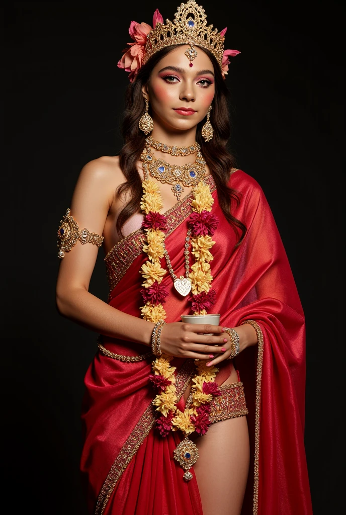 Wear a bridal saree