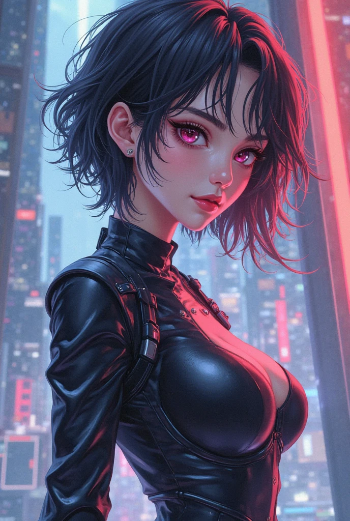 BLACK WOMAN, afro brasileita, BLACK HAIR, CYBERPUNK, 8K,