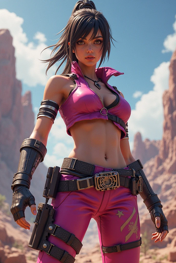 A realistic cinematic shallow focus scene of a cute young biomechanical naked sexy cyborg kitten female, her full body standing with a fluid movement in a simple barren place with stunning cloudscape and a sunset.

(wearing futuristic clothing (tangerine:0.3) cropped jacket and low cut jeans on top:1) of her (intricately detailed anatomical sculpted biomechanical graphite cyborg arms, intricately detailed anatomical sculpted biomechanical graphite cyborg torso, intricately detailed anatomical sculpted biomechanical graphite cyborg legs), (intricately detailed anatomical sculpted biomechanical graphite cyborg kitten ears).

(Anatomically sculpted biomechanical graphite cyborg、Embroidered with elegant and ornate details (ruby gems:1.5), cables, wires and crimson microchips masterful crafted into her female cyborg body)

Slender hot fit body with a gorgeous young round face, expressive big round eyes, lovely full lips, cute small round nose, ([Dark:Red:0.55] short medium bob cut messy hair:1.7), (Kitten ears), (empty hands).

Captured with bright natural light and beautiful vibrant colors. 8k resolution image with a masterful cyberpunk style.

The scene has a strong heroic unconquerable mood, a masterful complete scene of the female full body standing with a happy expression.big tits