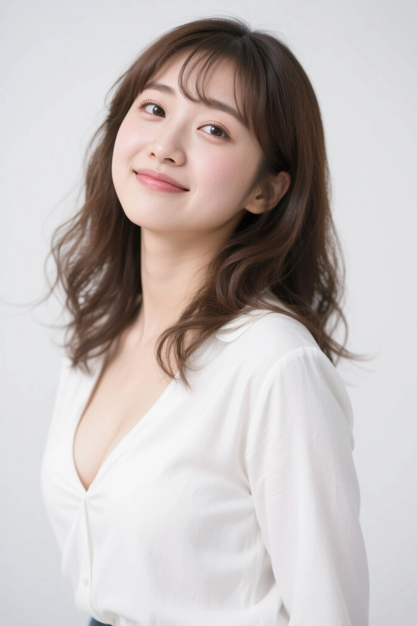 ((top-quality, 8K, masterpiece:1.3)), foco nítido, high-level image quality, hight resolution, Portrait, Solo, japanes, Middle-aged beautiful woman, 40yo, Plump:0.25, Wavy Hair, Clothes with a view of cleavage, pantiy, Wrinkles at the corners of the eyes, in tran private compartment, one knee up, Colossal tits, Seductive look, Mouth open, Looking at the viewer, Rubbing your chest, Tying hair, Onepiece, Saggy, Light makeup, Sweating:0.7
